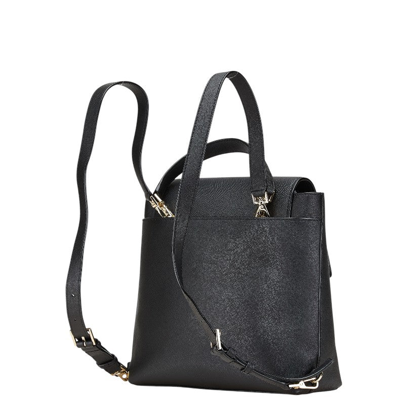 ケイトスペード メイクイットマイン リュック バックパック ハンドバッグ 2WAY PXRU8696 ブラック レザー レディース Kate Spade 【中古】
