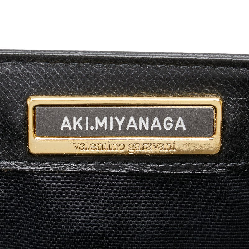 ヴァレンティノ ガラヴァーニ ハンドバッグ ブラック レザー レディース VALENTINO 【中古】