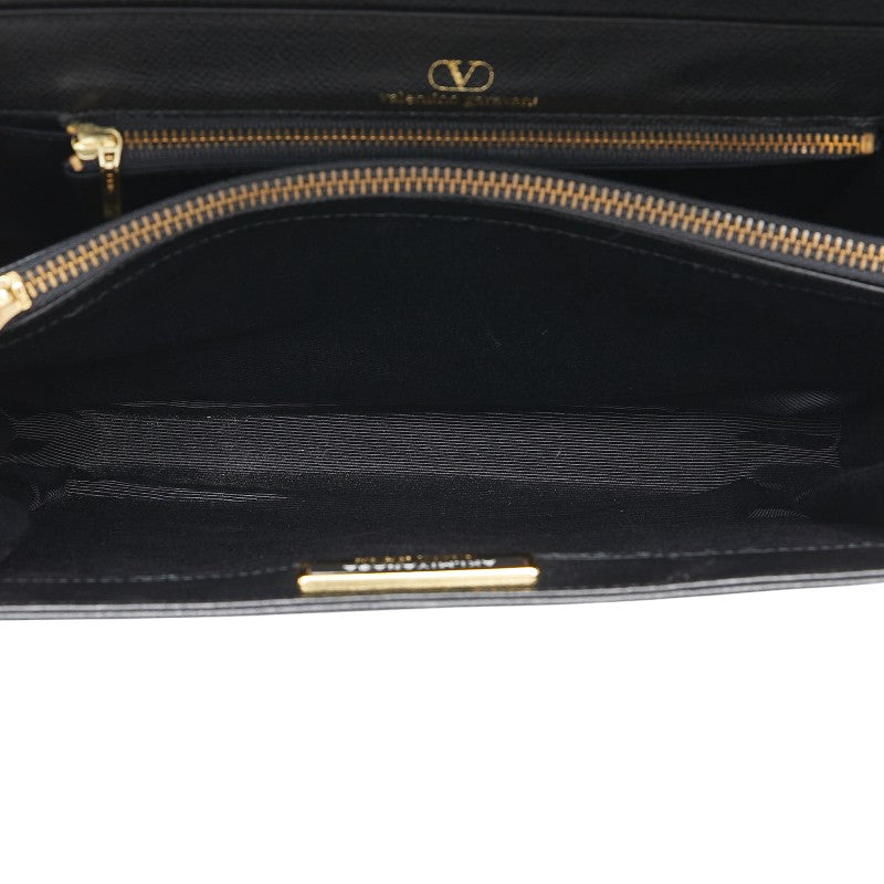 ヴァレンティノ ガラヴァーニ ハンドバッグ ブラック レザー レディース VALENTINO 【中古】