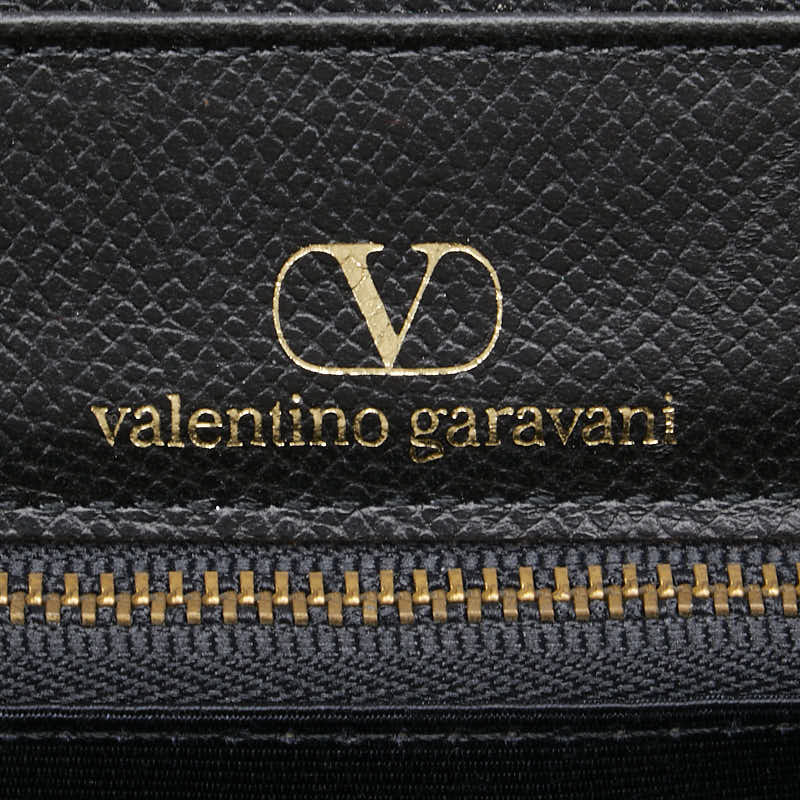ヴァレンティノ ガラヴァーニ ハンドバッグ ブラック レザー レディース VALENTINO 【中古】