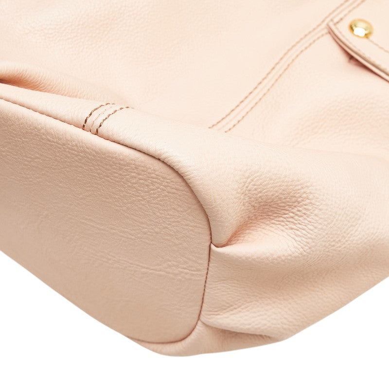 バーバリー ブルーレーベル チェック ワンショルダーバッグ ピンク レザー レディース BURBERRY 【中古】