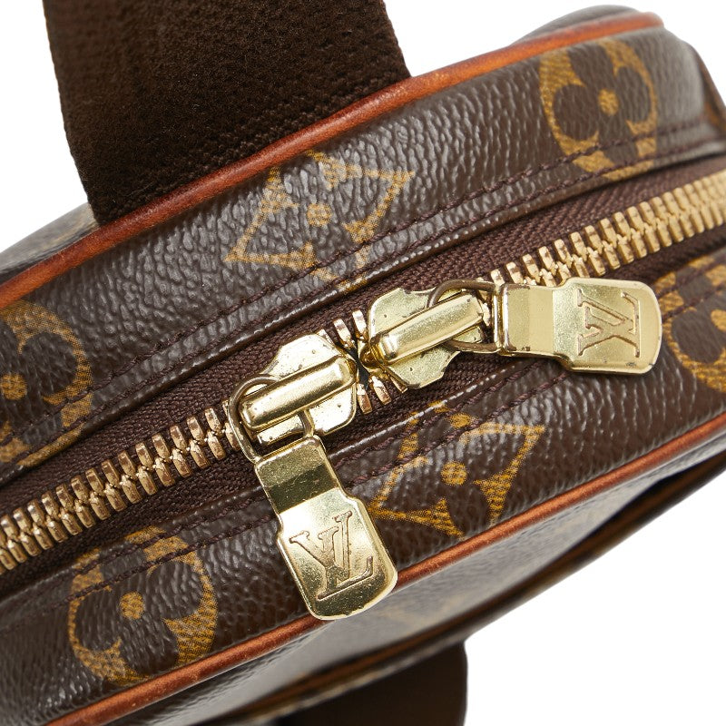 ルイ ヴィトン モノグラム ポシェットガンジュ ボディバッグ ウエストバッグ M51870 ブラウン PVC レザー メンズ LOUIS VUITTON 【中古】