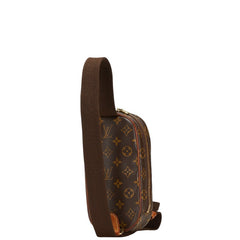 ルイ ヴィトン モノグラム ポシェットガンジュ ボディバッグ ウエストバッグ M51870 ブラウン PVC レザー メンズ LOUIS VUITTON 中古