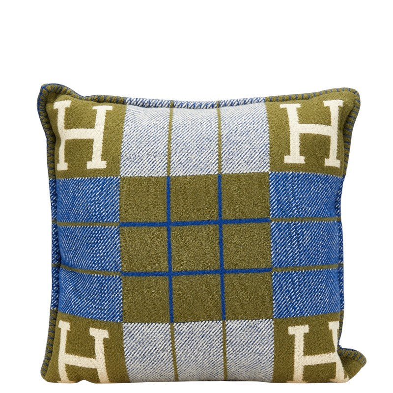 エルメス アヴァロンIII PM クッション カーキ マルチカラー ウール カシミヤ レディース HERMES 【中古】