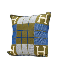 エルメス アヴァロンIII PM クッション カーキ マルチカラー ウール カシミヤ レディース HERMES 【中古】