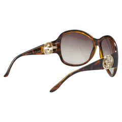 グッチ インターロッキングG サングラス GG 3139/S ブラウン プラスチック レディース GUCCI 【中古】