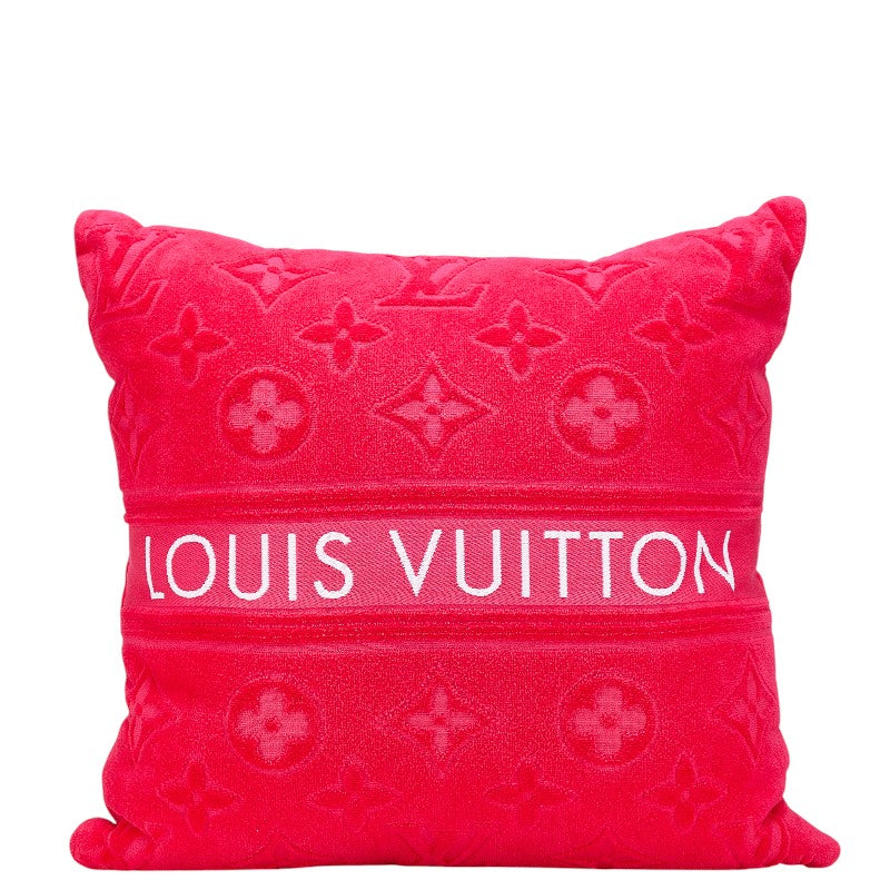 ルイ ヴィトン モノグラム クッサン LV バケーション クッション M77525 フューシャピンク コットン レディース LOUIS VUITTON 【中古】