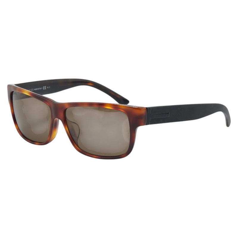 グッチ サングラス GG1007/F/S ブラウン プラスチック レディース GUCCI 【中古】