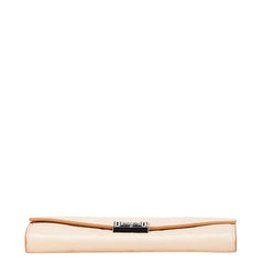 エム シー エム ヴィセトス チェーン ウォレット 長財布 ピンク ベージュ レザー レディース MCM 【中古】