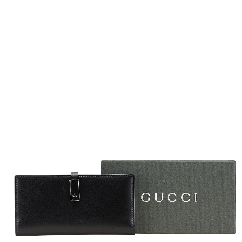 グッチ 二つ折り財布 035 3661 2046 ブラック レザー メンズ GUCCI 【中古】