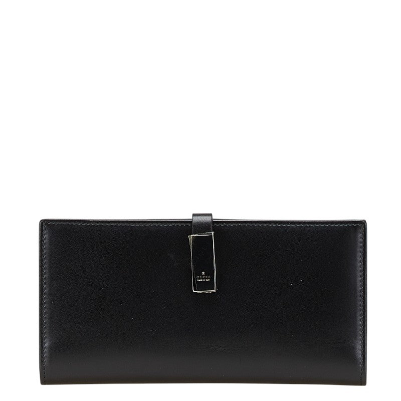 グッチ 二つ折り財布 035 3661 2046 ブラック レザー メンズ GUCCI 【中古】