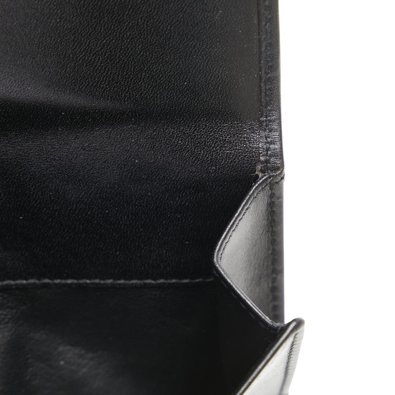グッチ 二つ折り財布 035 3661 2046 ブラック レザー メンズ GUCCI 【中古】