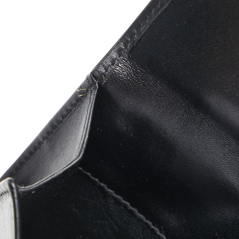 グッチ 二つ折り財布 035 3661 2046 ブラック レザー メンズ GUCCI 【中古】