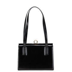 サルヴァトーレフェラガモ ガンチーニ ショルダーバッグ トートバッグ E217663 ブラック レザー レディース Salvatore Ferragamo 【中古】