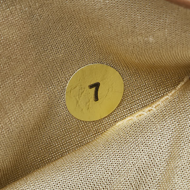 ロエベ アナグラム 手袋 グローブ ブラウン レザー シルク レディース LOEWE 【中古】
