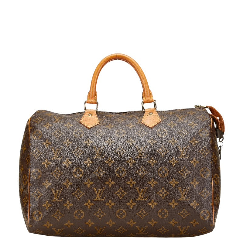 ルイ ヴィトン モノグラム スピーディ35 ハンドバッグ ボストンバッグ M41524 ブラウン PVC レザー レディース LOUIS VUITTON 【中古】