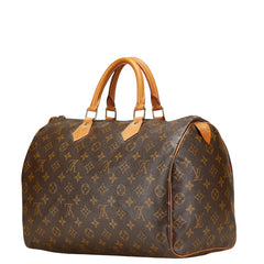 ルイ ヴィトン モノグラム スピーディ35 ハンドバッグ ボストンバッグ M41524 ブラウン PVC レザー レディース LOUIS VUITTON 【中古】
