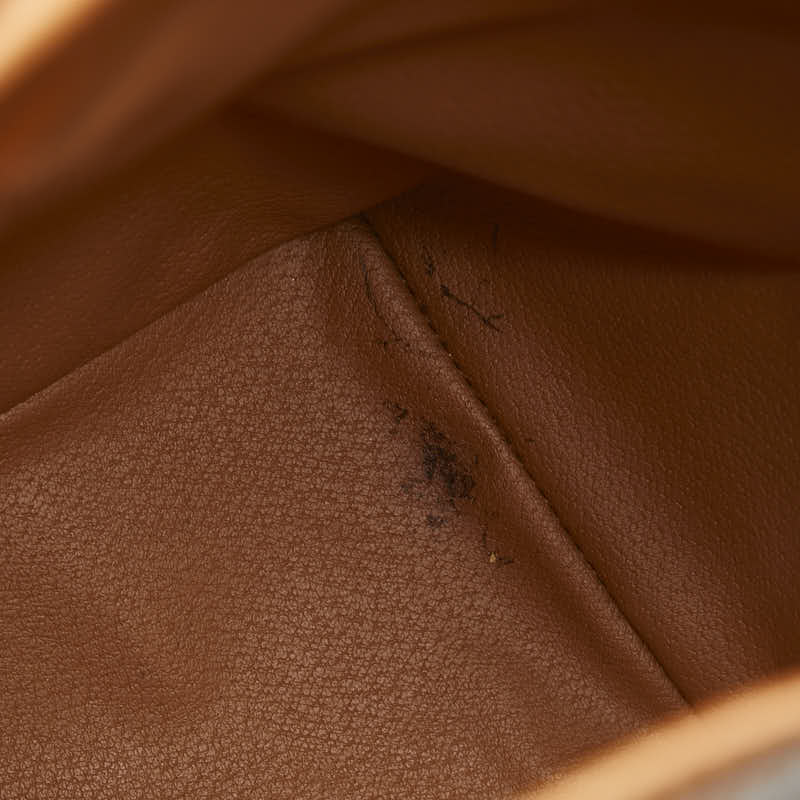 セリーヌ マカダム リュック バックパック ブラウン PVC レザー レディース CELINE 【中古】