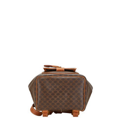 セリーヌ マカダム リュック バックパック ブラウン PVC レザー レディース CELINE 【中古】