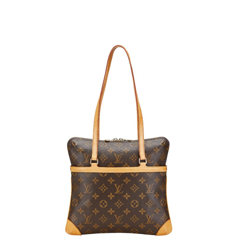 ルイ ヴィトン モノグラム クーサンGM ハンドバッグ ショルダーバッグ M51141 ブラウン PVC レザー レディース LOUIS VUITTON 【中古】