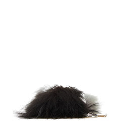 フェンディ モンスター チャーム キーホルダー ブラック マルチカラー ファー レザー レディース FENDI 【中古】
