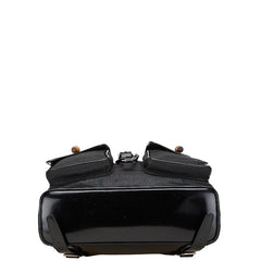 グッチ バンブー リュック バックパック 003 2058 0016 ブラック パテントレザー ナイロン レディース GUCCI 【中古】