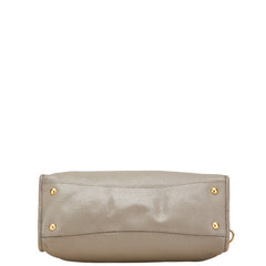プラダ ハンドバッグ ショルダーバッグ 2WAY グレー レザー レディース PRADA 【中古】