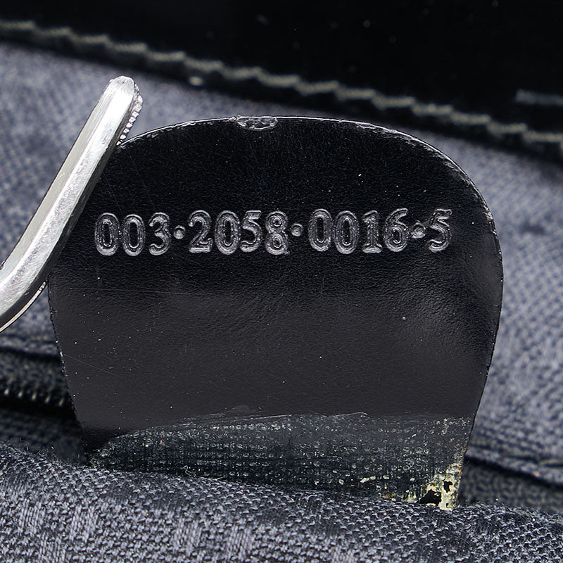 グッチ バンブー リュック バックパック 003 2058 0016 ブラック パテントレザー ナイロン レディース GUCCI 【中古】