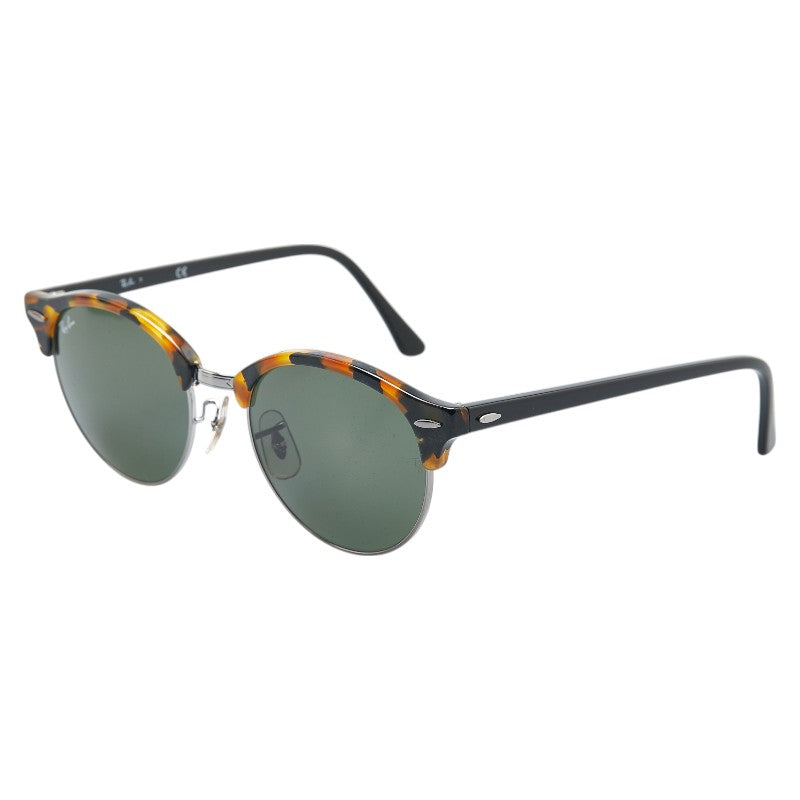 レイバン クラブラウンド サングラス RB4246 1157 ブラウン ブラック プラスチック メンズ Ray-Ban 【中古】