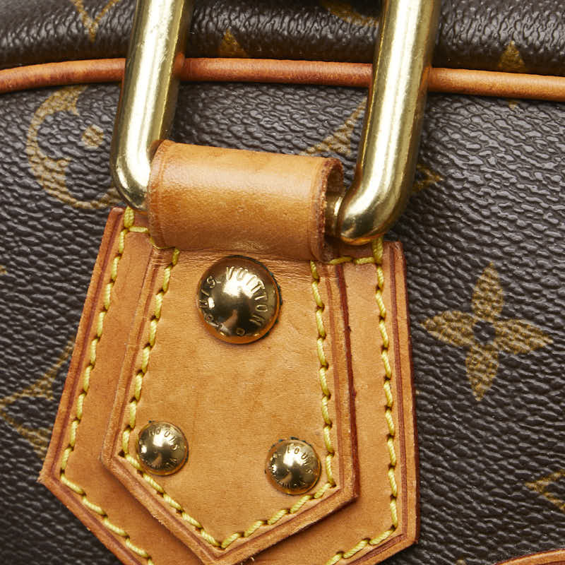 ルイ ヴィトン モノグラム マンハッタンGM ハンドバッグ ボストンバッグ M40025 ブラウン PVC レザー レディース LOUIS VUITTON 【中古】