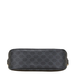 グッチ GGスプリーム オールドグッチ ショルダーバッグ 89.02.077 グレー ブラック PVC レザー レディース GUCCI 【中古】