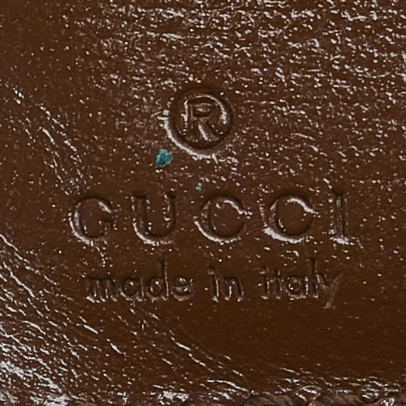 グッチ GGスプリーム シェリーライン ジャッキー 1961 二つ折り財布 658550 ベージュ ブラウン PVC レザー レディース GUCCI 【中古】