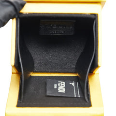 フェンディ ミニボックス チャーム キーホルダー 7AR894 イエロー レザー レディース FENDI 中古