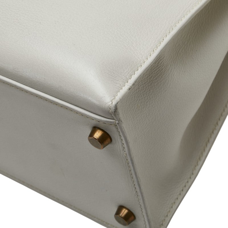 エルメス ケリー32 ゴールド金具 ハンドバッグ ショルダーバッグ 2WAY オフホワイト クシュベル レディース HERMES 【中古】