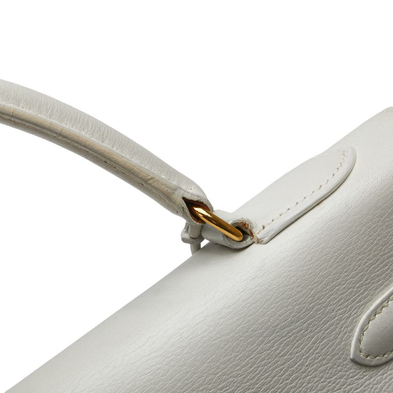 エルメス ケリー32 ゴールド金具 ハンドバッグ ショルダーバッグ 2WAY オフホワイト クシュベル レディース HERMES 【中古】
