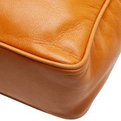 ロエベ 斜め掛け ミニショルダーバッグ ブラウン レザー オーストリッチ レディース LOEWE 【中古】