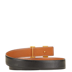 エルメス コンスタンス ベルト 75 ブラック ブラウン ボックスカーフ ヴォーエプソン レディース HERMES 【中古】