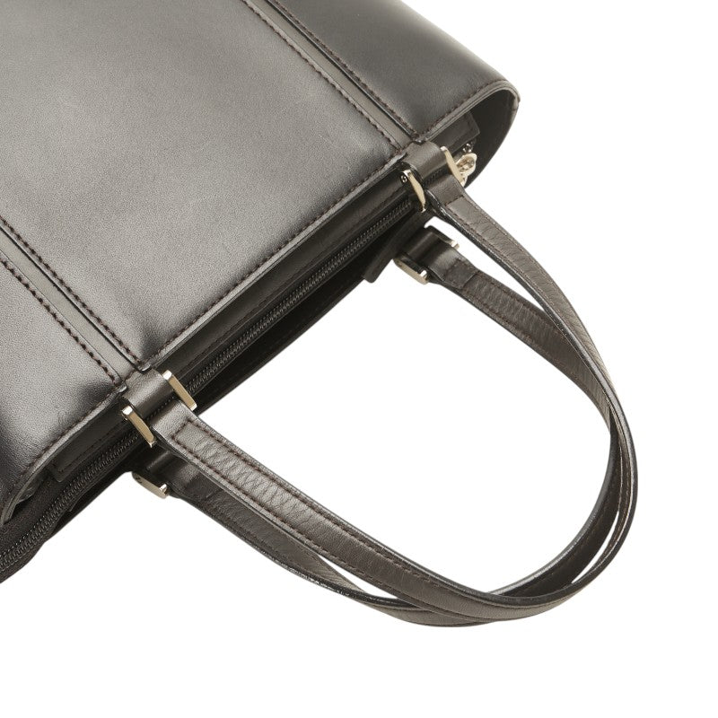 バーバリー 裏地ノバチェック ハンドバッグ ブラック レザー レディース BURBERRY 【中古】