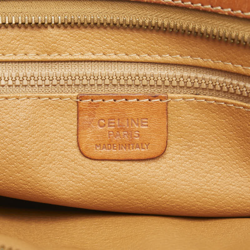 セリーヌ マカダム クラッチバッグ セカンドバッグ ブラウン PVC レザー レディース CELINE 【中古】