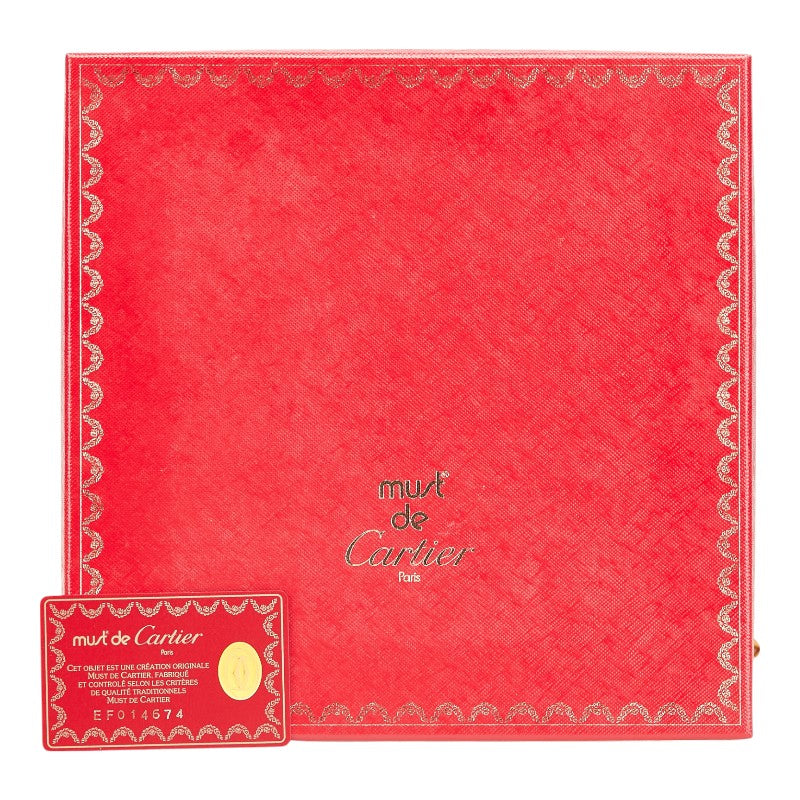 カルティエ マスト ドゥ カルティエ スカーフ ブラウン ブラック マルチカラー シルク レディース CARTIER 【中古】