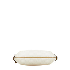 ロエベ アナグラム リピート 斜め掛け ショルダーバッグ ホワイト ゴールド PVC レザー レディース LOEWE 【中古】