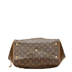 ルイ ヴィトン モノグラム ティヴォリGM ハンドバッグ ショルダーバッグ M40144 ブラウン PVC レザー レディース LOUIS VUITTON 【中古】