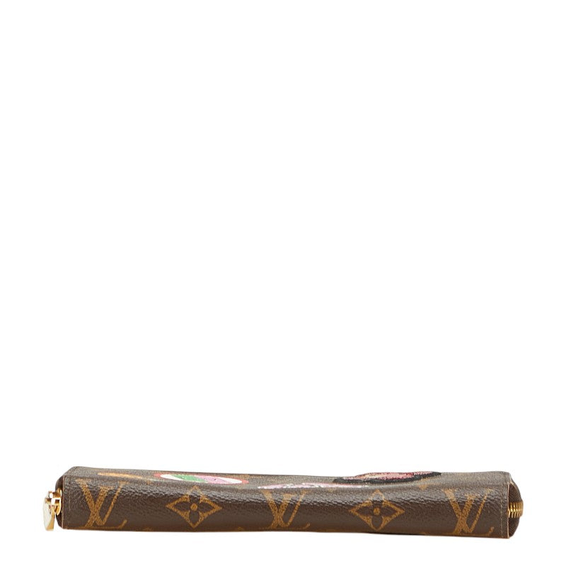 ルイ ヴィトン LV ストーリーズ ジッピーウォレット パッチーズ ラウンドファスナー 長財布 M63392 ブラウン PVC レディース LOUIS VUITTON 【中古】