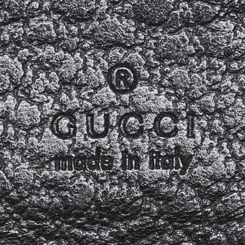 グッチ シェリーライン インターロッキングG Wホック 長財布 131864 ブラック レザー レディース GUCCI 【中古】