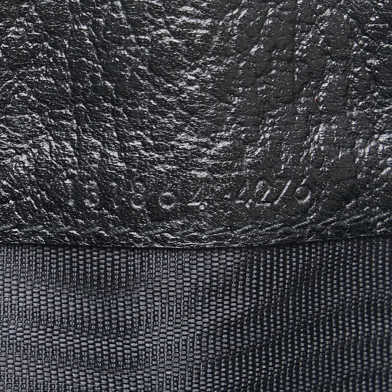 グッチ シェリーライン インターロッキングG Wホック 長財布 131864 ブラック レザー レディース GUCCI 【中古】