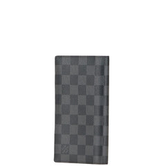 ルイ ヴィトン ダミエ グラフィット ポルトフォイユ ブラザ 長財布 N62665 ブラック PVC レザー メンズ LOUIS VUITTON 【中古】