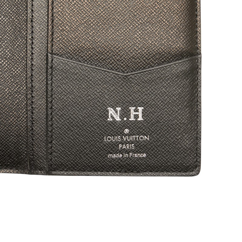ルイ ヴィトン ダミエ グラフィット ポルトフォイユ ブラザ 長財布 N62665 ブラック PVC レザー メンズ LOUIS VUITTON 【中古】