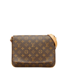 ルイ ヴィトン モノグラム ミュゼット タンゴ ショート ショルダーバッグ M51257 ブラウン PVC レザー レディース LOUIS VUITTON 【中古】
