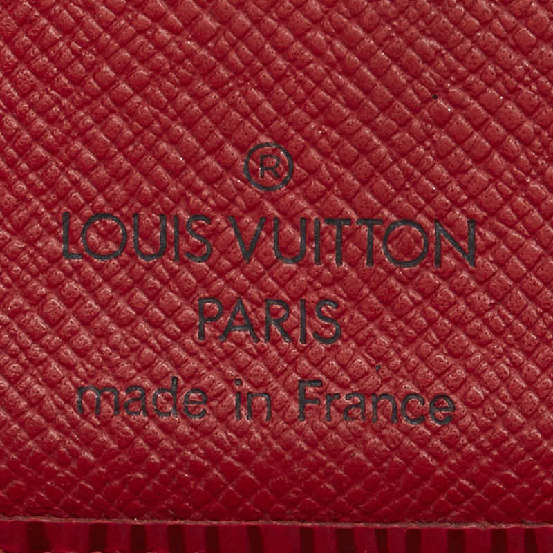 ルイ ヴィトン エピ ポルトフォイユ ヴィエノワ 二つ折り財布 M63247 カスティリアンレッド レザー レディース LOUIS VUITTON 【中古】