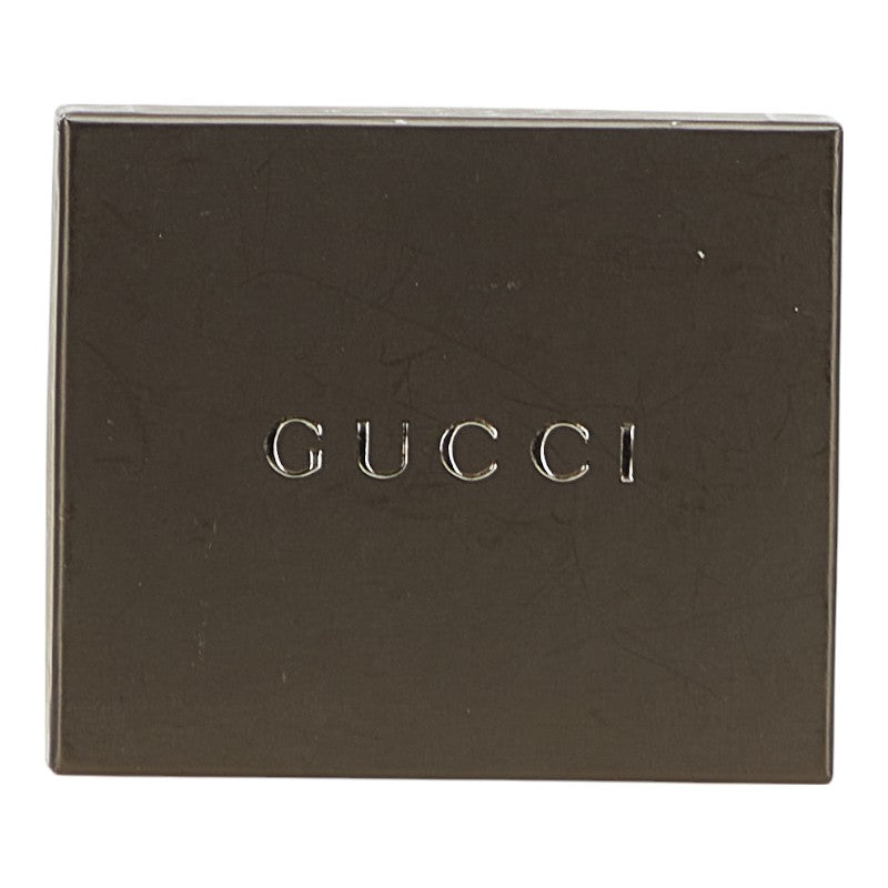 グッチ バンブー 三つ折り財布 112536 ブラウン レザー レディース GUCCI 【中古】